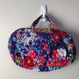 Vera Bradley Impressionista Quilted Floral Print Grand Cosmetic Case Makeup Bag